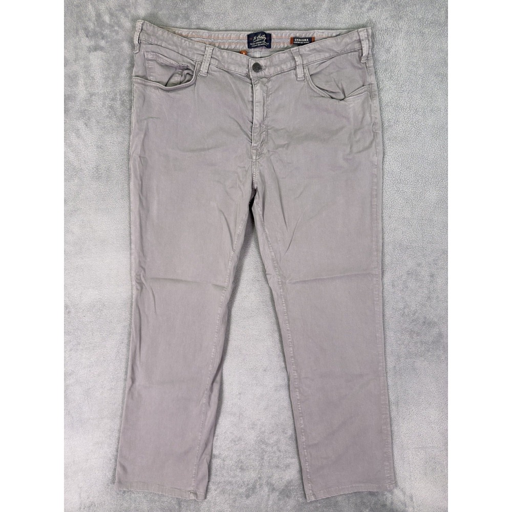 34 Heritage Chino Pants Mens 40x30* Gray Charisma Straight Classic Mid Rise